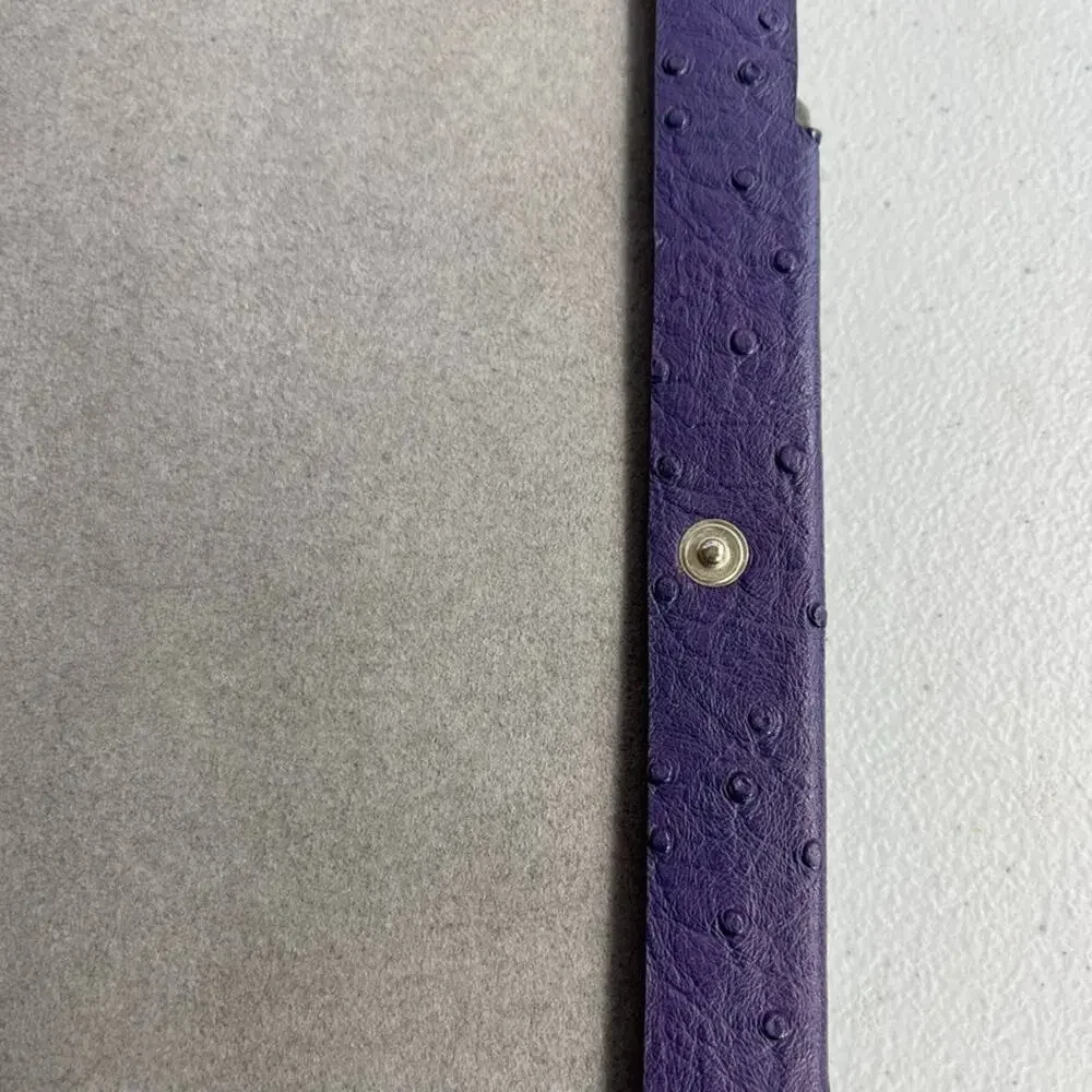 CaseMate Ipad Case Purple Ostrich Leather Snap Closure 7.5